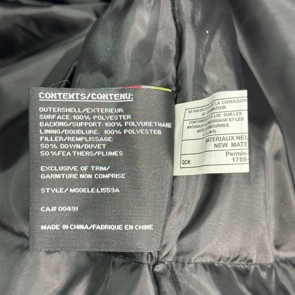 PSG Black Winter Parka Coat Large - Picture 9 of 11